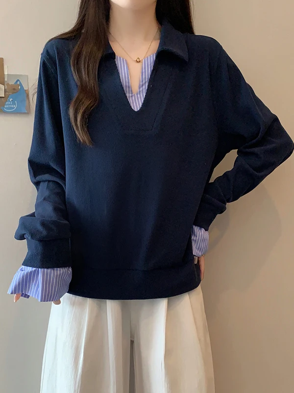 Свободная повседневная толстовка с длинным рукавом для женщин, зима 2025, большие размеры, удобный универсальный топ в корейском стиле, в полоску, Mo Ne Sweats
Свободная повседневная толстовка с длинным рукавом для женщин, зима 2025, большие размеры, удобный универсальный топ в корейском стиле, в полоску, Mo Ne Sweats