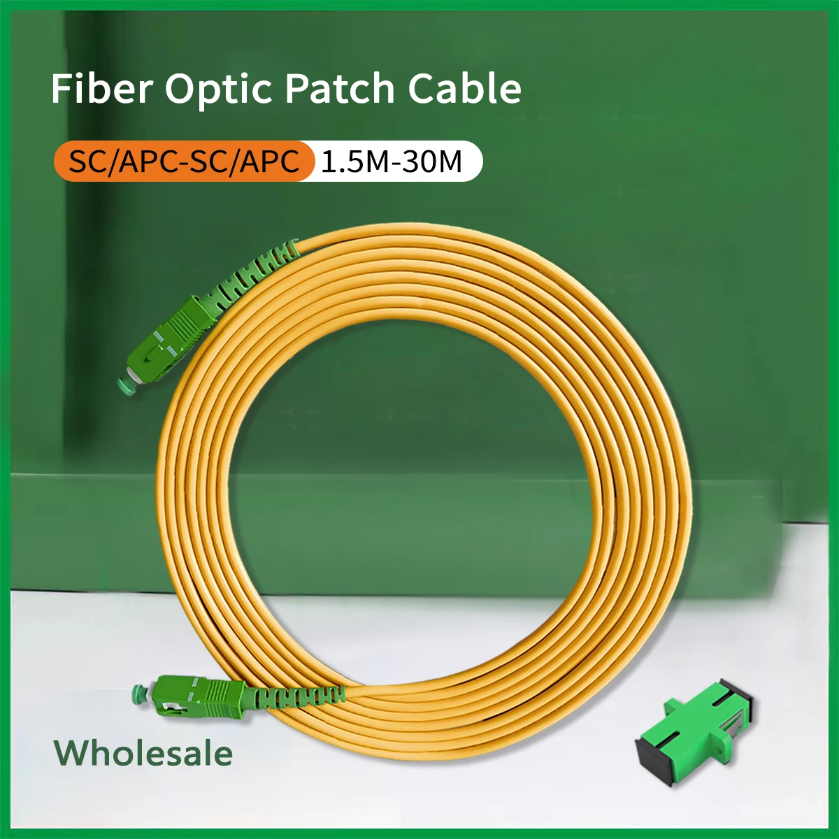 XGC Fiber Optic Cables 1.5/2/3/5/10/15/20/30M SC/APC-SC/APC Indoor FTTH Indoor FTTH Simplex Mode Fiber Optic Connectors
XGC Fiber Optic Cables 1.5/2/3/5/10/15/20/30M SC/APC-SC/APC Indoor FTTH Indoor FTTH Simplex Mode Fiber Optic Connectors