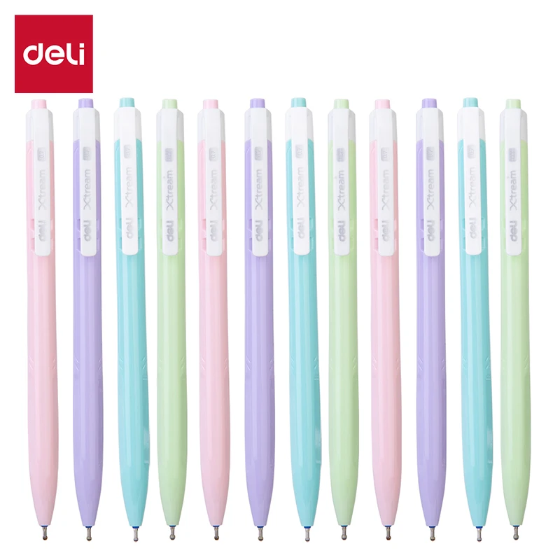 Deli Creative Ballpoint Pens Set 0.7 MM Macaroon Color Fashion Design Writing Supplies Office Stationery Gifts Ball Point Pens
Deli Creative Ballpoint Pens Set 0.7 MM Macaroon Color Fashion Design Writing Supplies Office Stationery Gifts Ball Point Pens