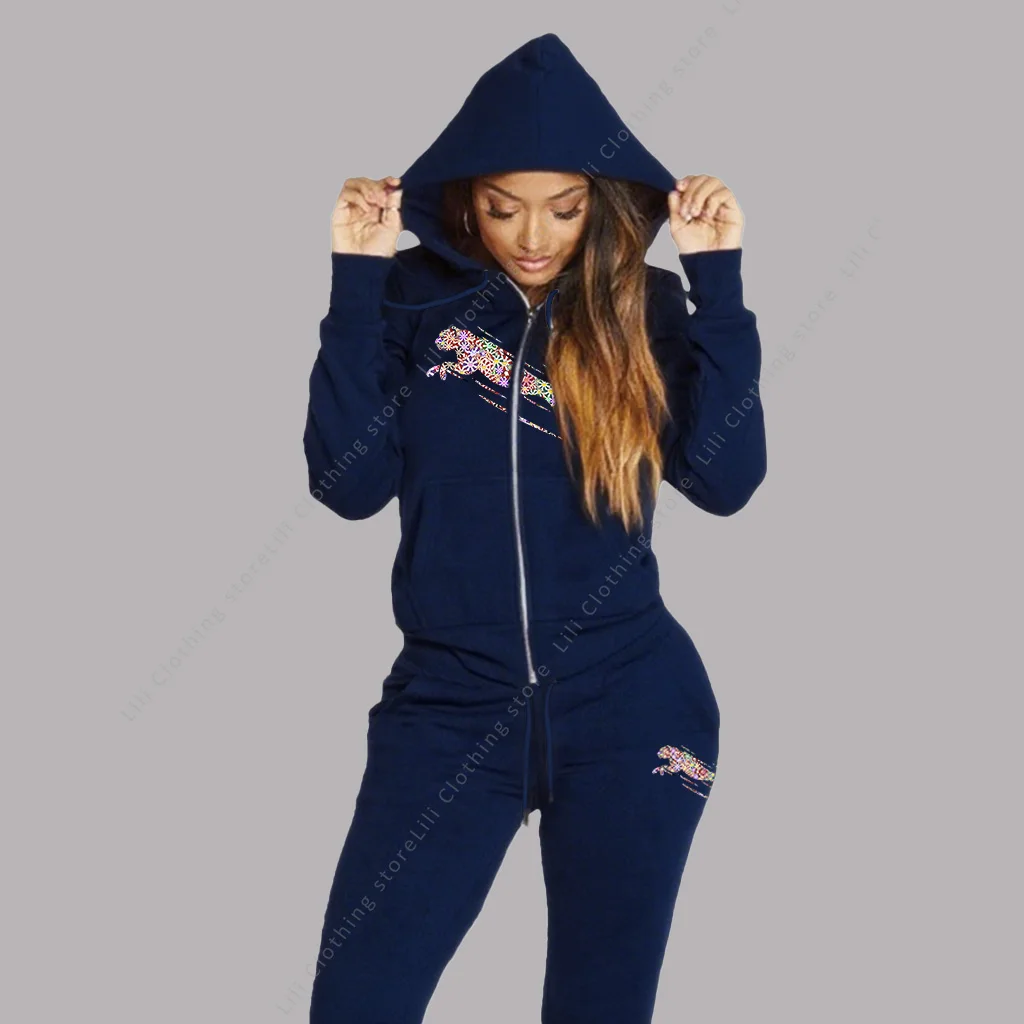 Women's Track Suit Aesthetic Hoodies Sweatshirts Sweatpants 2 Piece Set Zipper Cardigan High quality Sportwear Woman Pants Sets
Women's Track Suit Aesthetic Hoodies Sweatshirts Sweatpants 2 Piece Set Zipper Cardigan High quality Sportwear Woman Pants Sets