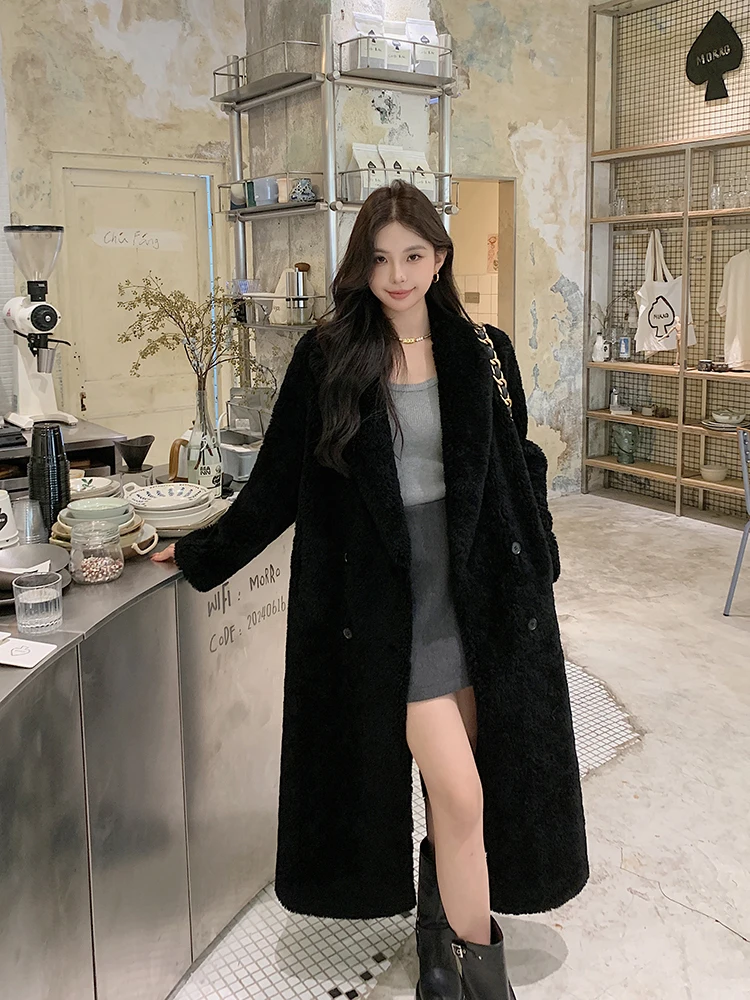 2025 New Women's Lamb Fur Jaet Long Wool Clip Velvet Bla Tailoring Sle Coat Warmth Decorative Korean Version Long Sve
2025 New Women's Lamb Fur Jaet Long Wool Clip Velvet Bla Tailoring Sle Coat Warmth Decorative Korean Version Long Sve