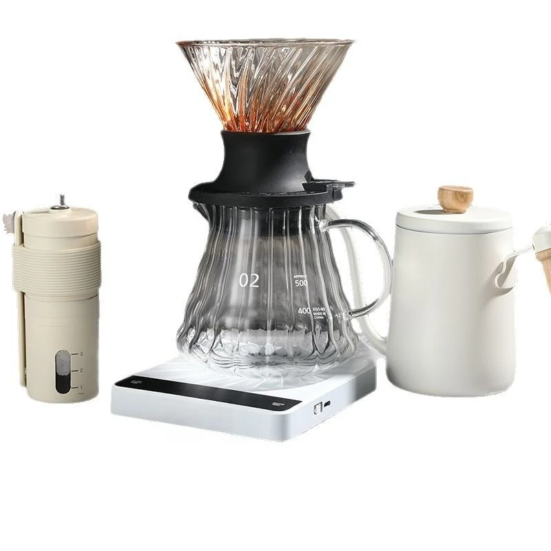 Coffee filter cup, hand brewed coffee pot set, filter six-piece set
Coffee filter cup, hand brewed coffee pot set, filter six-piece set