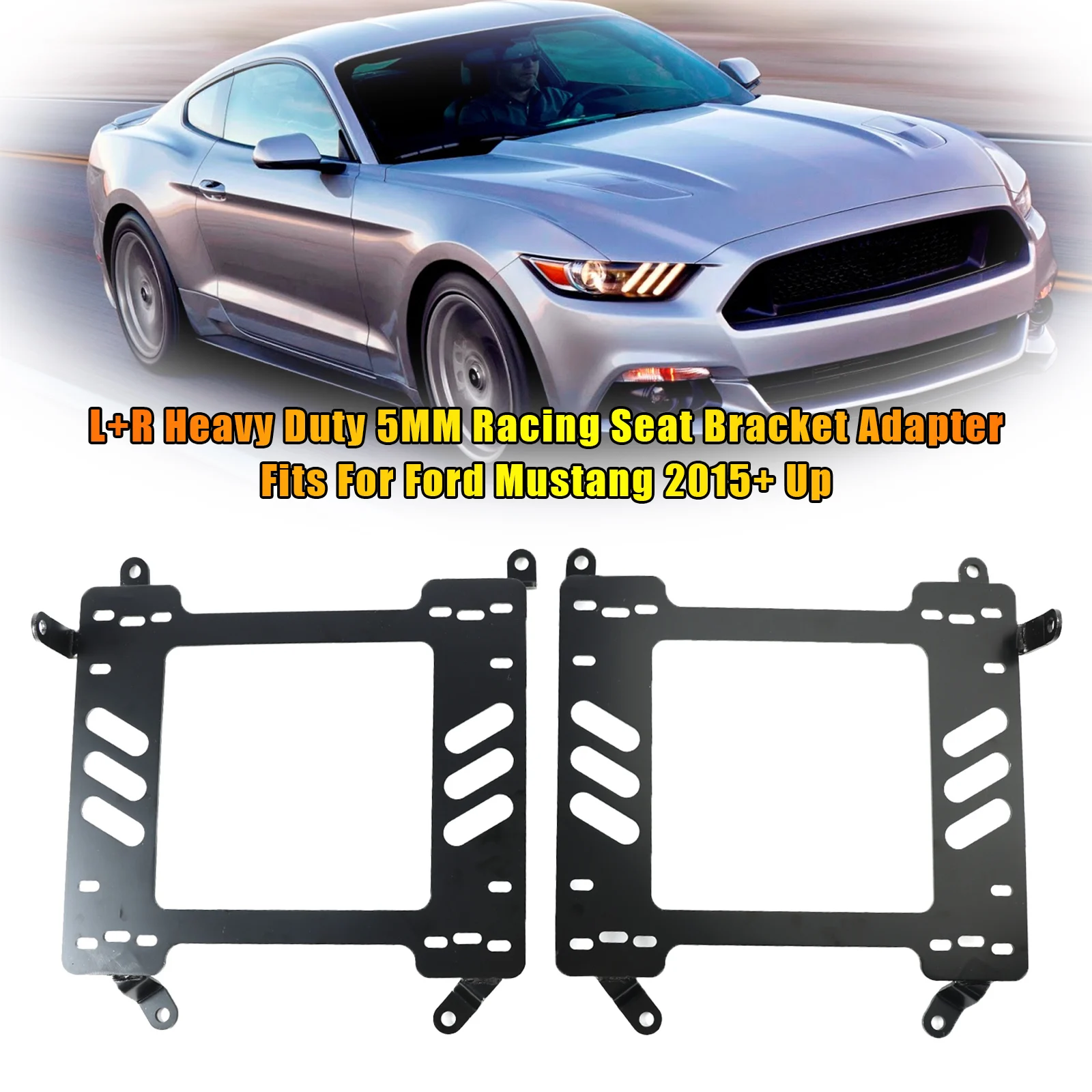 Artudatech L+R Heavy Duty 5MM Racing Seat Bracket Adapter Fits For Ford Mustang 2015+ Up
Artudatech L+R Heavy Duty 5MM Racing Seat Bracket Adapter Fits For Ford Mustang 2015+ Up