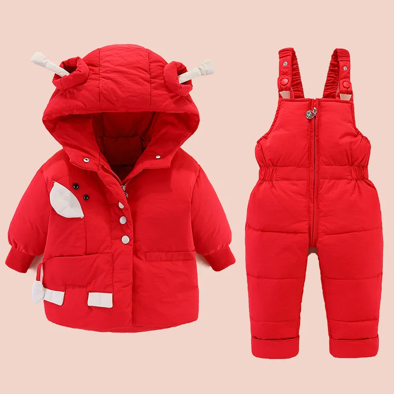 One Piece of Baby Down Jacket Set Baby Children's Thickened In Winter Two-piece Set for Boys and Girls
One Piece of Baby Down Jacket Set Baby Children's Thickened In Winter Two-piece Set for Boys and Girls
