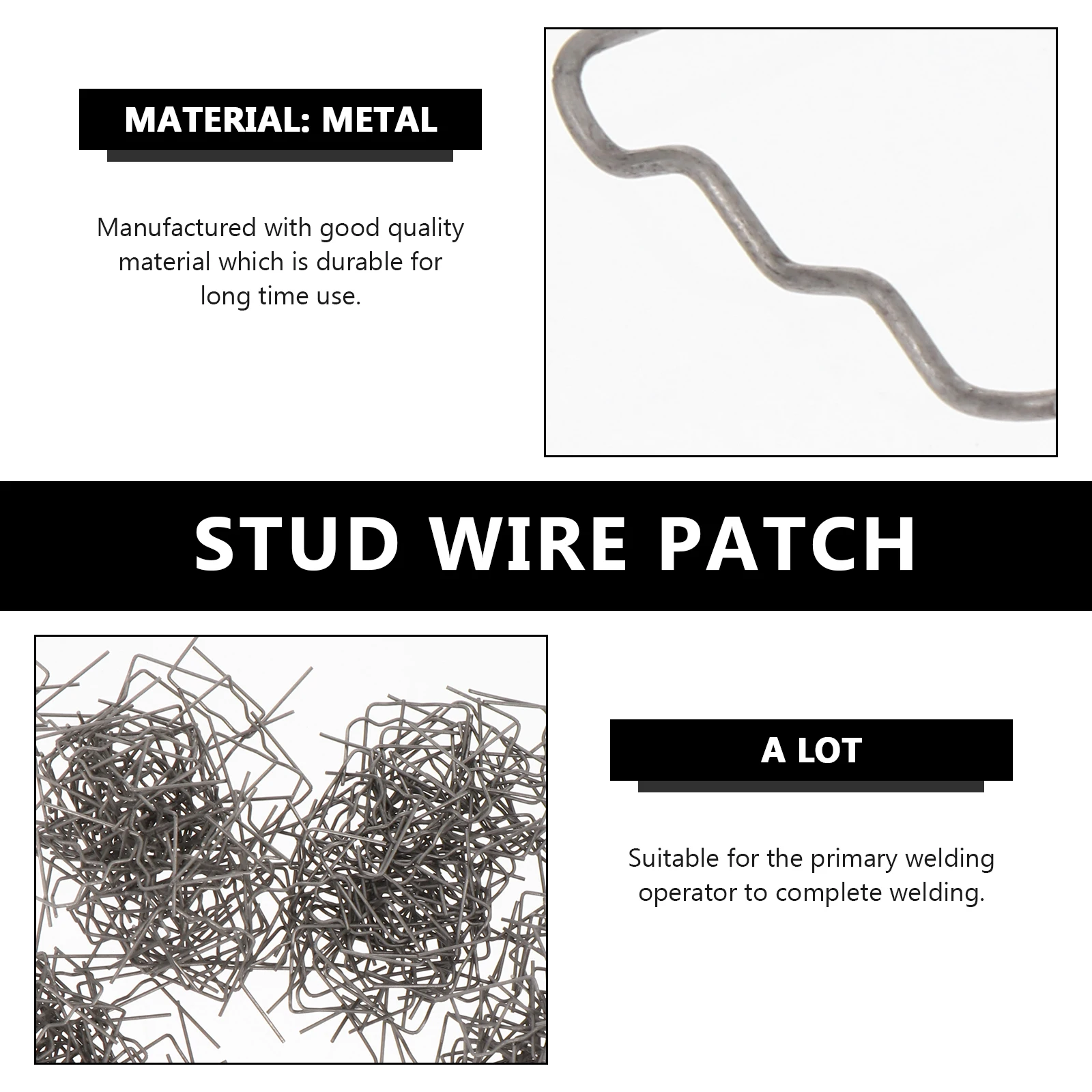500pcs Bumper Welding Studs Metal Repair Patches Car Plastic Hole Fix Tool Hot Booking Machine Compatible Pre-Cut for Aluminum
500pcs Bumper Welding Studs Metal Repair Patches Car Plastic Hole Fix Tool Hot Booking Machine Compatible Pre-Cut for Aluminum