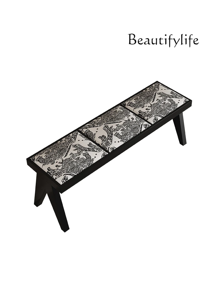 Nordic Mid-Ancient Style Solid Wood Sofa Stool Home Bedroom Tailstock Long Stool Modern Minimalist Shoe Changing Stool
Nordic Mid-Ancient Style Solid Wood Sofa Stool Home Bedroom Tailstock Long Stool Modern Minimalist Shoe Changing Stool