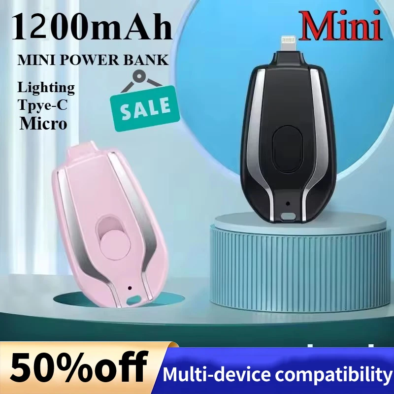 1200mAh Large capacity keychain multi-function mini power bank emergency power bank suitable for Xiaomi, Samsung, Huawei iPhone
1200mAh Large capacity keychain multi-function mini power bank emergency power bank suitable for Xiaomi, Samsung, Huawei iPhone
