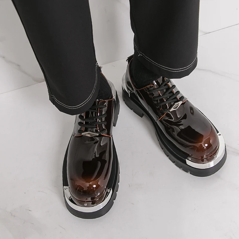Shoes for Men Brand Derby Shoes Fashion Designer Office Leather Casual Shoes Men New Leisure Business Footwear Thick Soled Shoe
Shoes for Men Brand Derby Shoes Fashion Designer Office Leather Casual Shoes Men New Leisure Business Footwear Thick Soled Shoe