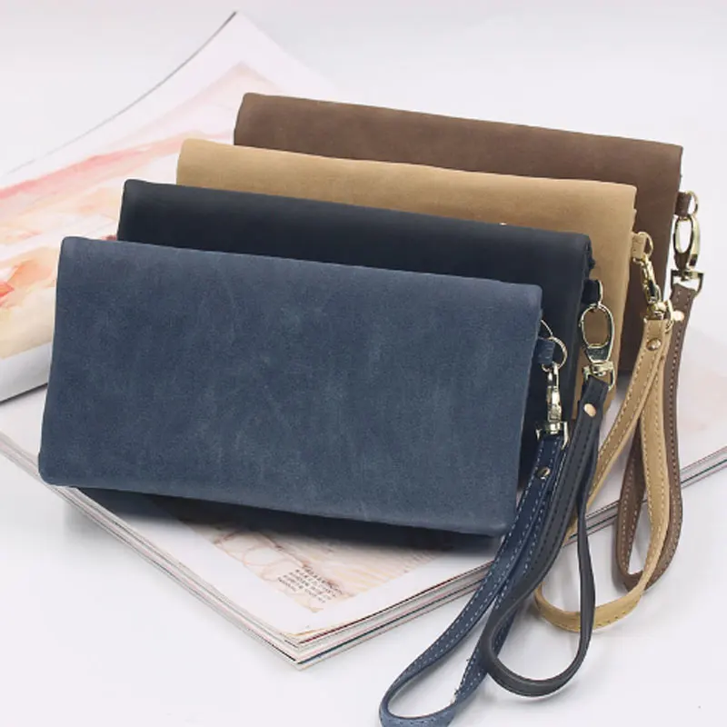 Women's Dull Polish Leather Wallet Double Zipper Clutch Wristlet Purse Multi-card Folding High Texture Large Capacit
Women's Dull Polish Leather Wallet Double Zipper Clutch Wristlet Purse Multi-card Folding High Texture Large Capacit