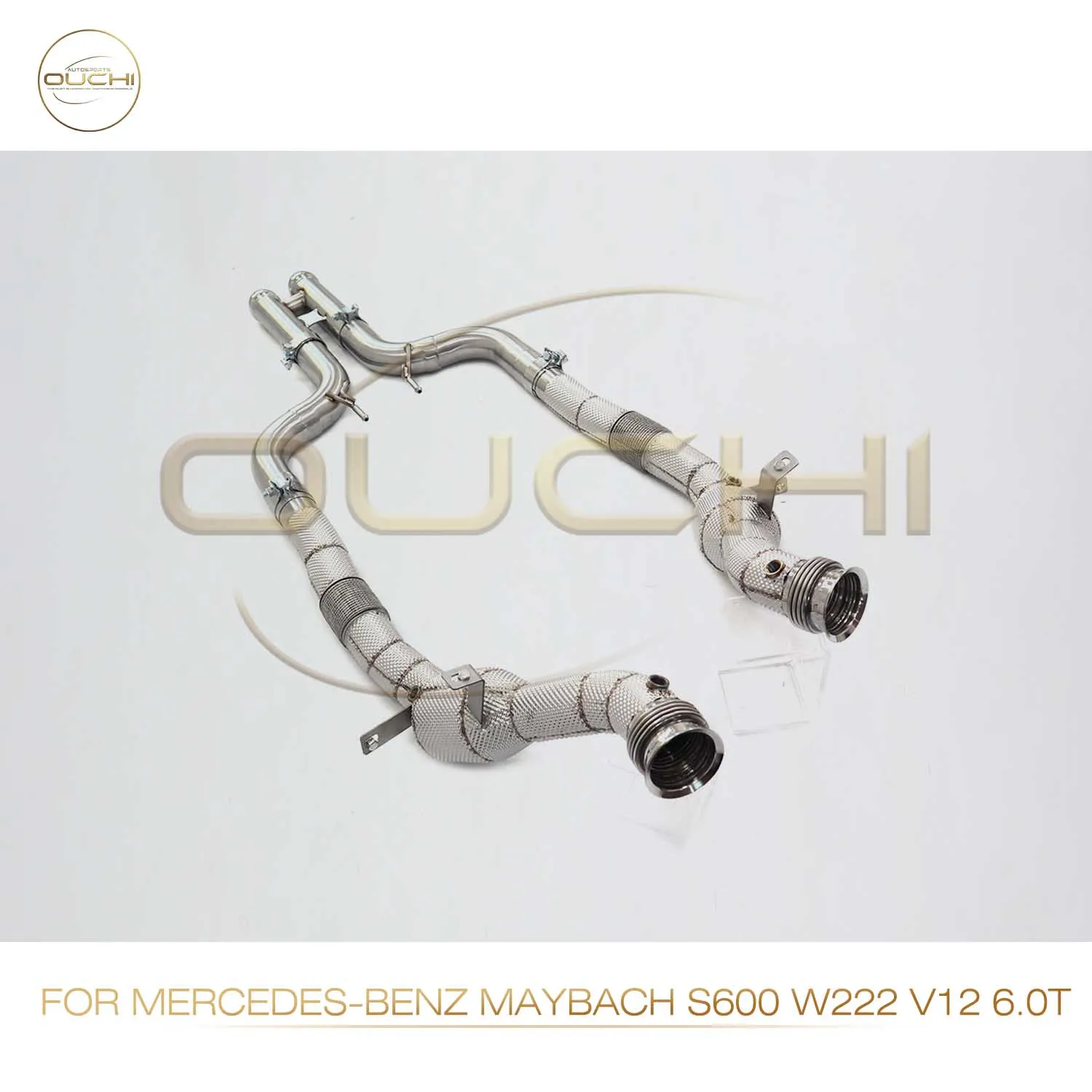 Ouchi Stainless Steel Downpipe For Mercedes-Benz Maybach S600 W222 V12 6.0T Performance Exhaust Part With heat shield
Ouchi Stainless Steel Downpipe For Mercedes-Benz Maybach S600 W222 V12 6.0T Performance Exhaust Part With heat shield