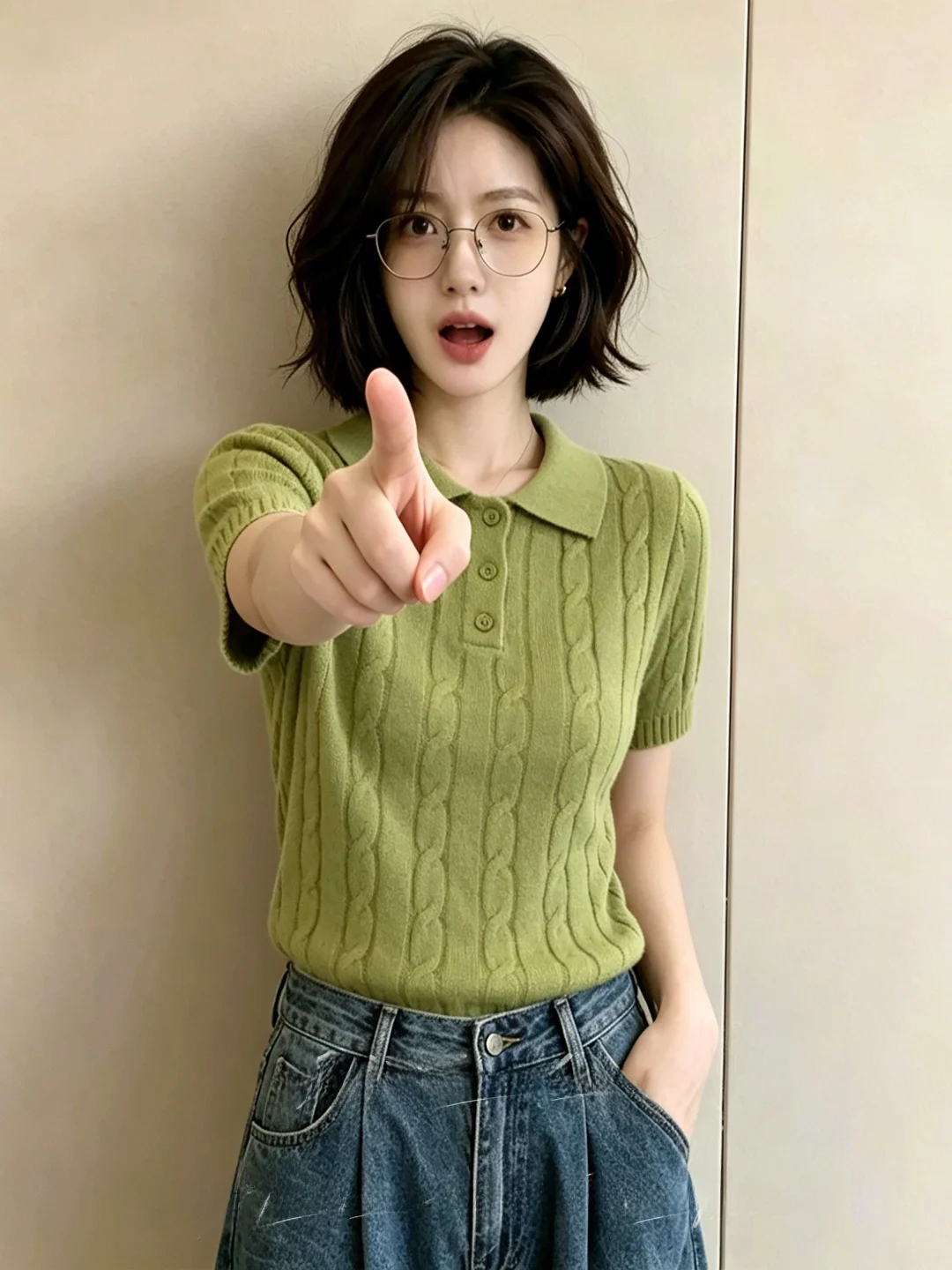 Green Neck Twist Waist Slim Fit Short Sleeve T-Shirt Summer New Style Durable Soft Knitted Women's Fashion Top
Green Neck Twist Waist Slim Fit Short Sleeve T-Shirt Summer New Style Durable Soft Knitted Women's Fashion Top