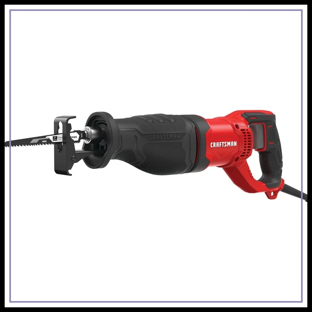 7.5 Amp Reciprocating Saw, 3200 RPM, Variable Speed, Corded, Tool-Free Blade Change
7.5 Amp Reciprocating Saw, 3200 RPM, Variable Speed, Corded, Tool-Free Blade Change