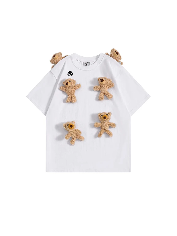 Moose Kingip Bear Doll ort Sve Loose Fit Couple T-irt Cotton Casual Sle Summer Top round Ne Four Seasons Wear
Moose Kingip Bear Doll ort Sve Loose Fit Couple T-irt Cotton Casual Sle Summer Top round Ne Four Seasons Wear