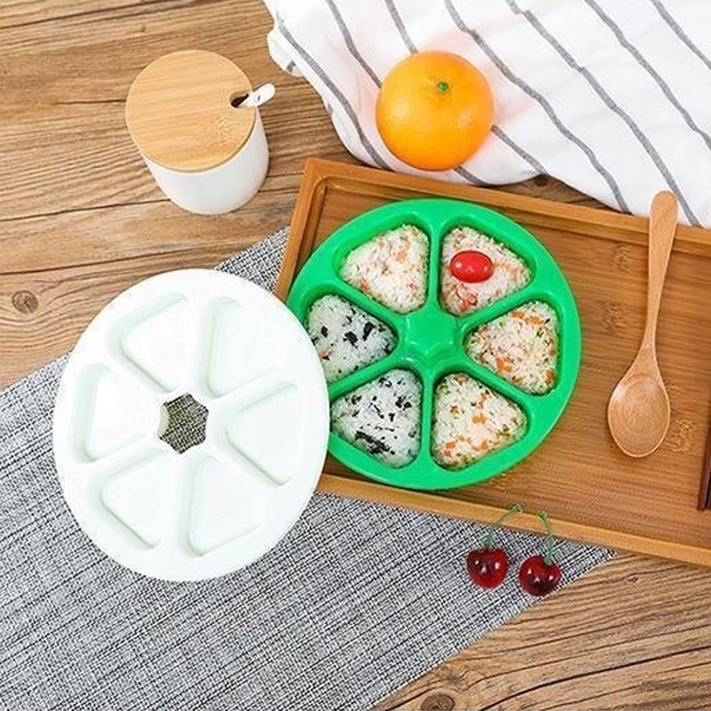 DIY Sushi Mold Tools Onigiri Rice Ball Food Press Triangular Sushi Maker Mold Sushi Kit Japanese Kitchen Bento Box Accessories
DIY Sushi Mold Tools Onigiri Rice Ball Food Press Triangular Sushi Maker Mold Sushi Kit Japanese Kitchen Bento Box Accessories