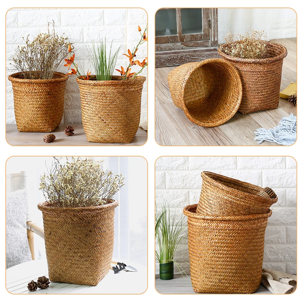 Straw Woven Storage Basket Desktop Organizer Seagrass Basket Eco-Friendly Home Sundries Holder Size S Multi-Use Rustic Style
Straw Woven Storage Basket Desktop Organizer Seagrass Basket Eco-Friendly Home Sundries Holder Size S Multi-Use Rustic Style