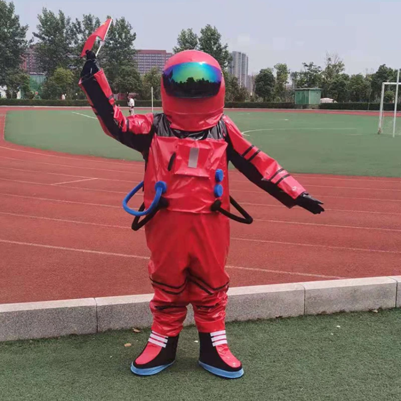 Red Space Suit Mascot Costume with Astronaut Simulation Helmet Cosplay Props High Quality Plush and EPE/EVA Material
Red Space Suit Mascot Costume with Astronaut Simulation Helmet Cosplay Props High Quality Plush and EPE/EVA Material