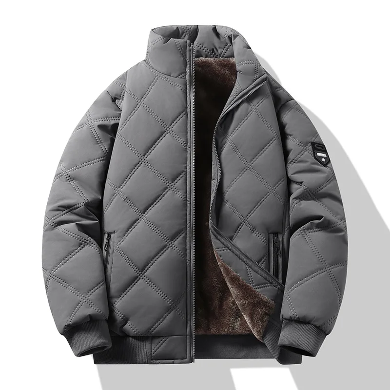 Winter Mens Fleece Warm Down Padded Jackets Fashion Men Stand Collar Cotton Parkas Coats Men Thermal Windbreaker Jacket Clothing
Winter Mens Fleece Warm Down Padded Jackets Fashion Men Stand Collar Cotton Parkas Coats Men Thermal Windbreaker Jacket Clothing