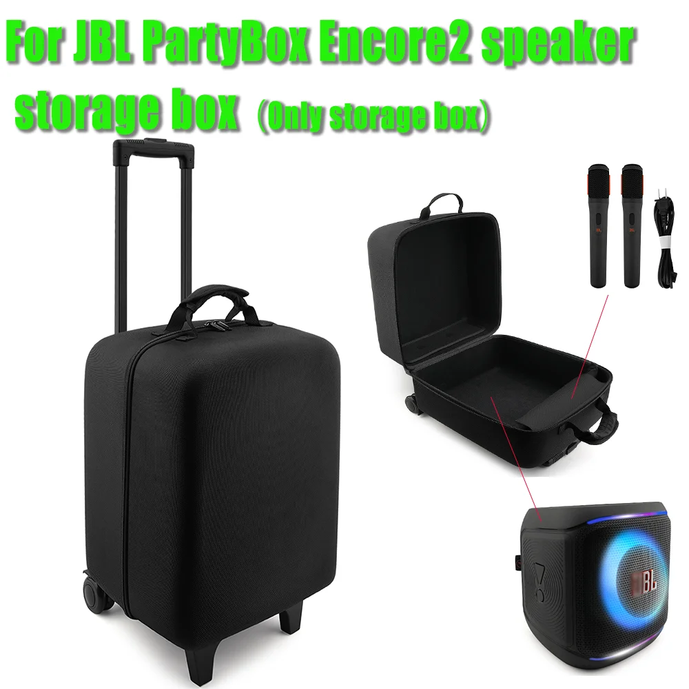 Защитный ящик для хранения для JBL PartyBox Encore 2, роликовый тяговый стержень для переноски, легкий и портативный дорожный чехол для переноски на открытом воздухе
Защитный ящик для хранения для JBL PartyBox Encore 2, роликовый тяговый стержень для переноски, легкий и портативный дорожный чехол для переноски на открытом воздухе