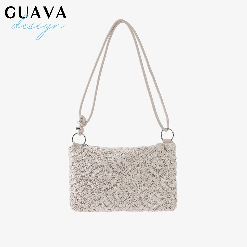 Rope Crochet Women Shoulder Bag Hollow Knitting Handbags Bohemian Woven Handmade Square Tote Female Shopper Purses Clutch
Rope Crochet Women Shoulder Bag Hollow Knitting Handbags Bohemian Woven Handmade Square Tote Female Shopper Purses Clutch