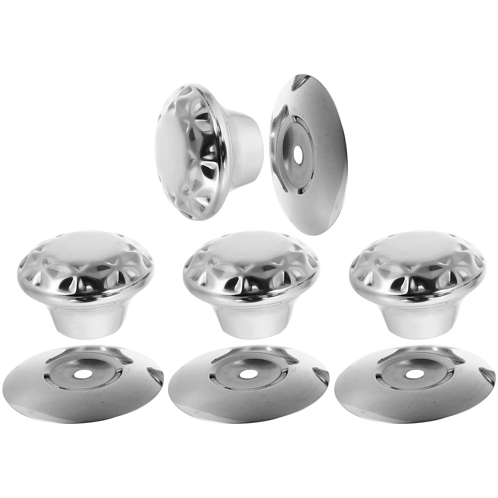 4 pcs Stainless Steel Pot Lid Handle Replacement Knob Universal Silver Saucepan Kitchen Gadgets High Temperature Resistance Wear
4 pcs Stainless Steel Pot Lid Handle Replacement Knob Universal Silver Saucepan Kitchen Gadgets High Temperature Resistance Wear