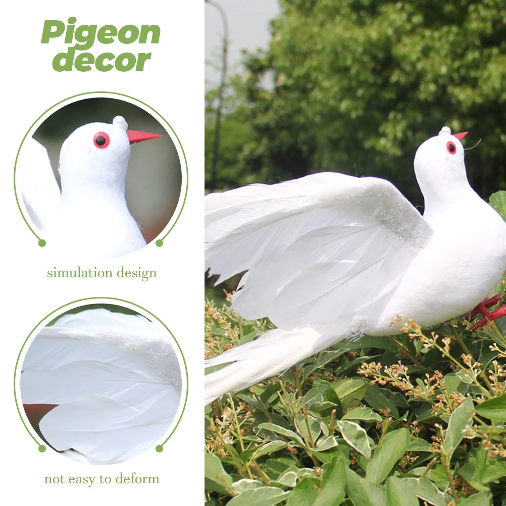 1Pair Small White Dove Decoration Artificial Pigeon Lifelike Foam Plastic Simulation Bird for Halloween Holiday Party
1Pair Small White Dove Decoration Artificial Pigeon Lifelike Foam Plastic Simulation Bird for Halloween Holiday Party