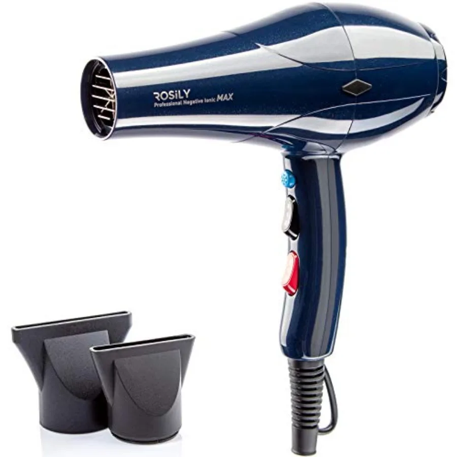 ROSILY Professional 2200W Ionic Ceramic Hair Dryer Fast Drying Salon Quality Blow Dryer with Nozzle Attachments for Smooth Shin
ROSILY Professional 2200W Ionic Ceramic Hair Dryer Fast Drying Salon Quality Blow Dryer with Nozzle Attachments for Smooth Shin