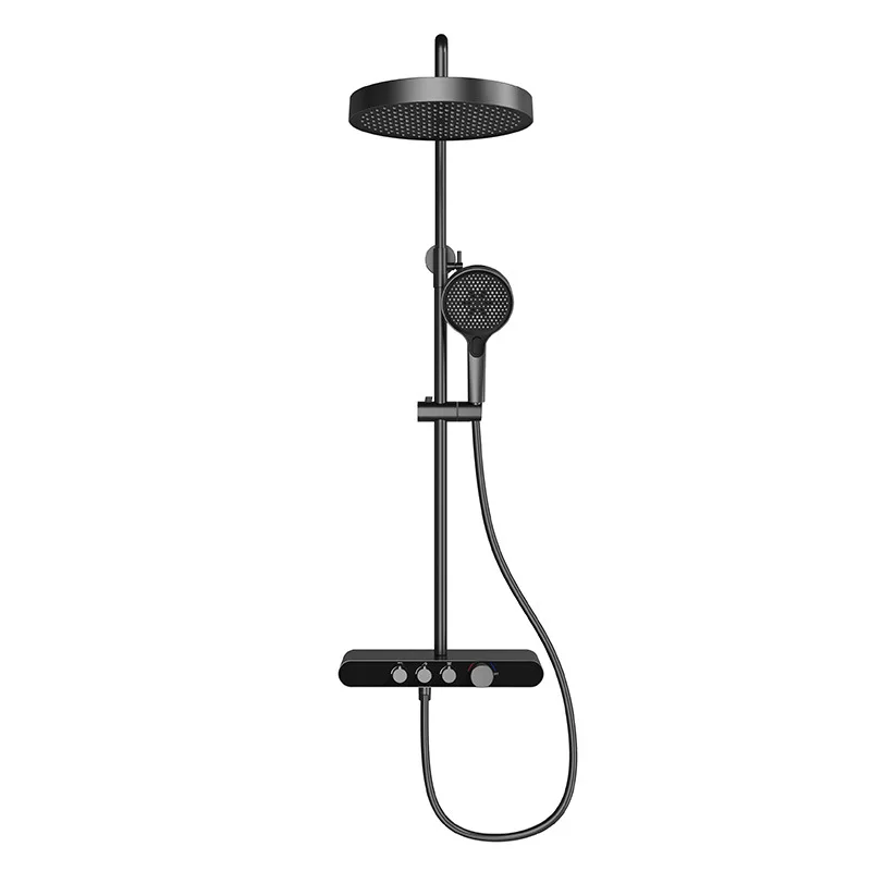 All-copper light luxury, multi-functional, hot and cold shower shower set, with storage
All-copper light luxury, multi-functional, hot and cold shower shower set, with storage