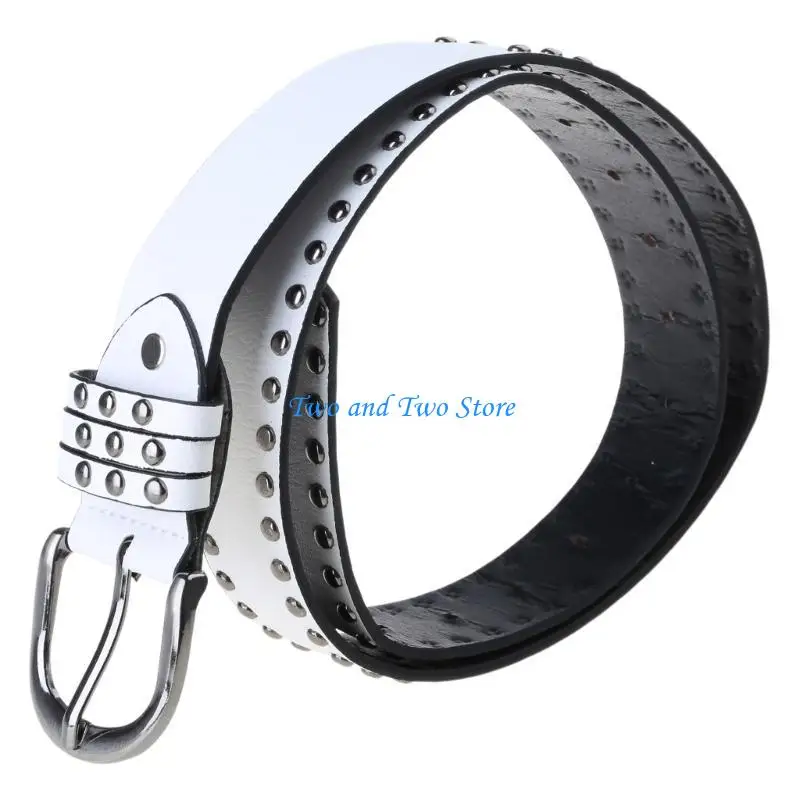HX6F Rivet Studded Belt Street Dance Belt Fashion Waistband 2000s Skirt Belt Pants Belt
HX6F Rivet Studded Belt Street Dance Belt Fashion Waistband 2000s Skirt Belt Pants Belt