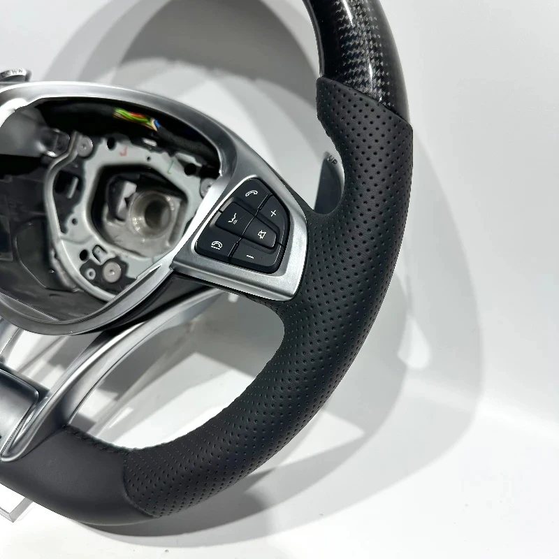 Suitable High-Quality Carbon Fiber Leather Accented Steering Wheel-W205 C63 GLC C E - Personalized Car
Suitable High-Quality Carbon Fiber Leather Accented Steering Wheel-W205 C63 GLC C E - Personalized Car