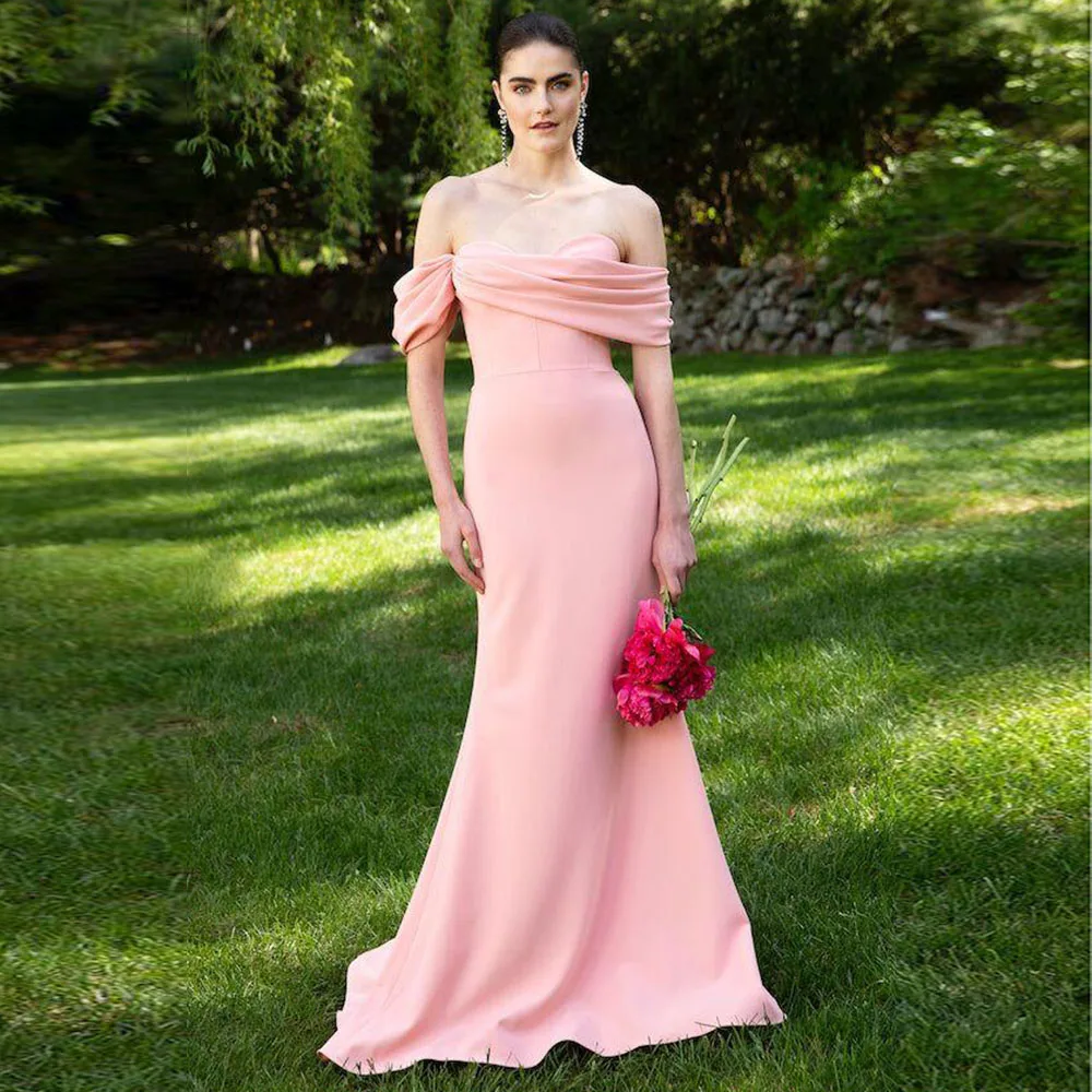 Elegant Evening Dresses Women Off The Shoulder Mermaid Short Sleeves Banquet Celebrity Female Gowns Classic Prom Party Luxury
Elegant Evening Dresses Women Off The Shoulder Mermaid Short Sleeves Banquet Celebrity Female Gowns Classic Prom Party Luxury