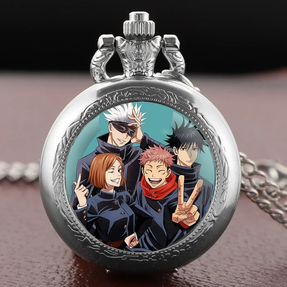 Стеклянный купол, винтажные кварцевые карманные часы Jujutsu Kaisen, дизайн для мужчин и женщин, кулон, ожерелье, цепочка, очаровательные часы, ювелирные изделия, подарки
Стеклянный купол, винтажные кварцевые карманные часы Jujutsu Kaisen, дизайн для мужчин и женщин, кулон, ожерелье, цепочка, очаровательные часы, ювелирные изделия, подарки