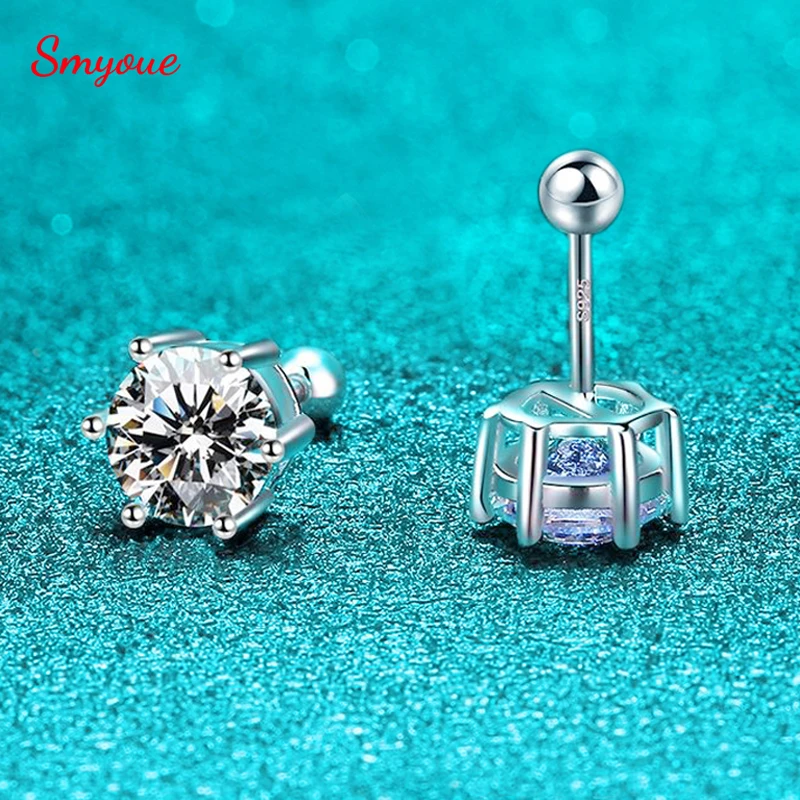 Smyoue 6.5mm Certified Moissanite Stud Earrings for Men Women Created Diamond Studs S925 Rhodium Plated Luxury Quality Jewelry
Smyoue 6.5mm Certified Moissanite Stud Earrings for Men Women Created Diamond Studs S925 Rhodium Plated Luxury Quality Jewelry
