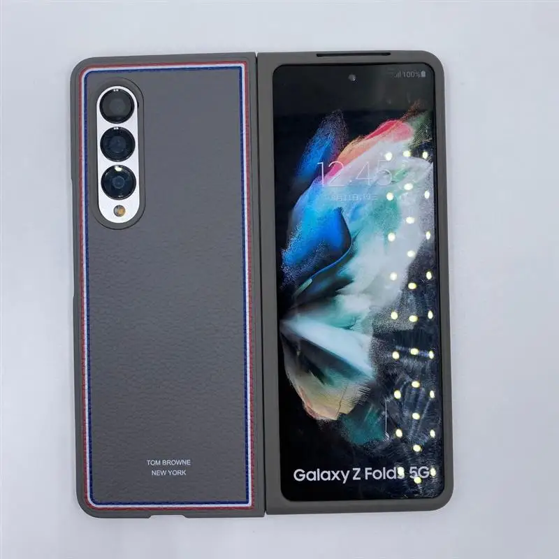 Складной кожаный защитный чехол для мобильного телефона Samsung Fold4, новинка, ограниченная серия, деловой мужской чехол с каменным узором
Складной кожаный защитный чехол для мобильного телефона Samsung Fold4, новинка, ограниченная серия, деловой мужской чехол с каменным узором