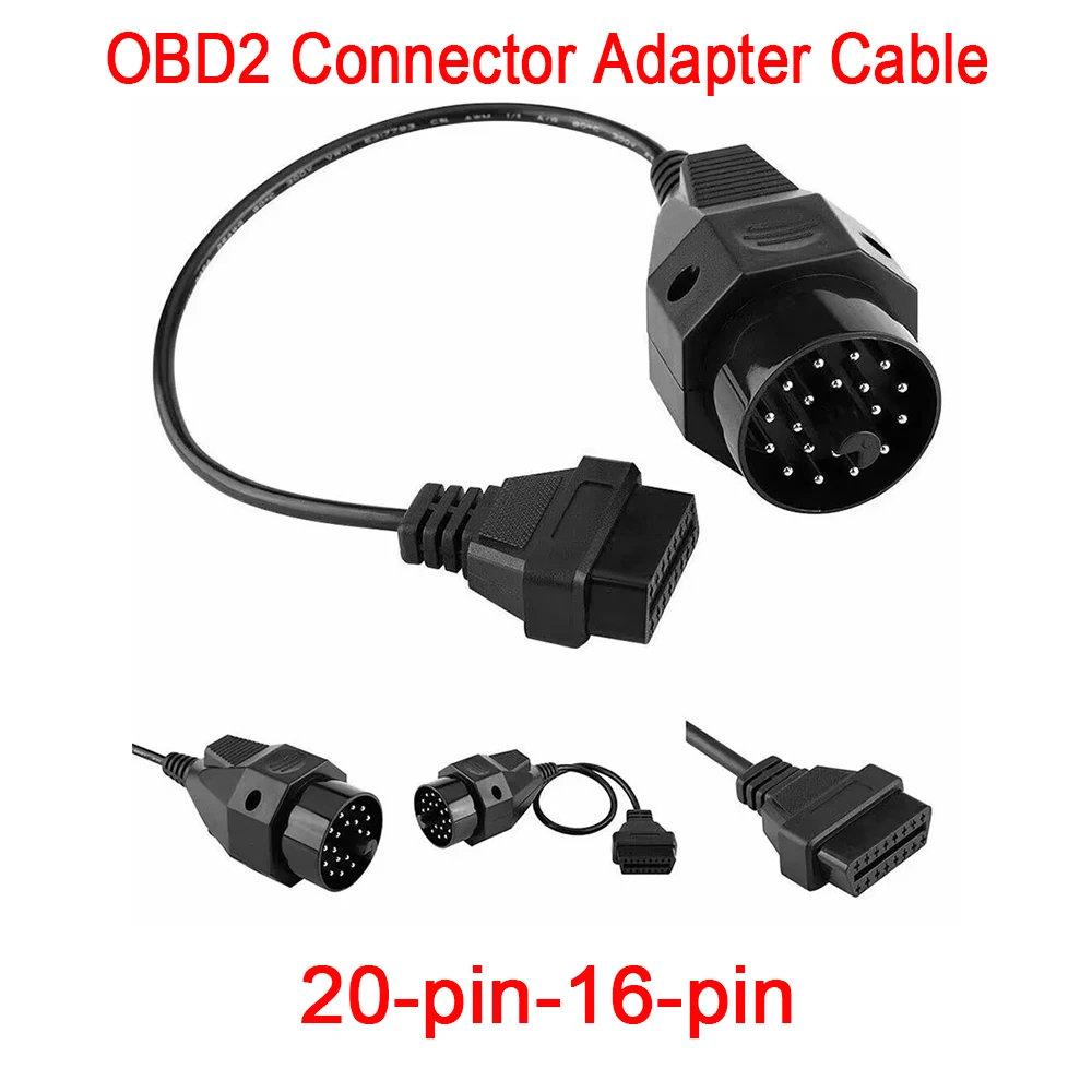 20-pin-16-pin OBD2 Connector Adapter Cable OBD Extension For BMW E28 E30 E34 E36 E38 E39 E46 Z3 Old M3 1982 2000 1999 2000 2001
20-pin-16-pin OBD2 Connector Adapter Cable OBD Extension For BMW E28 E30 E34 E36 E38 E39 E46 Z3 Old M3 1982 2000 1999 2000 2001