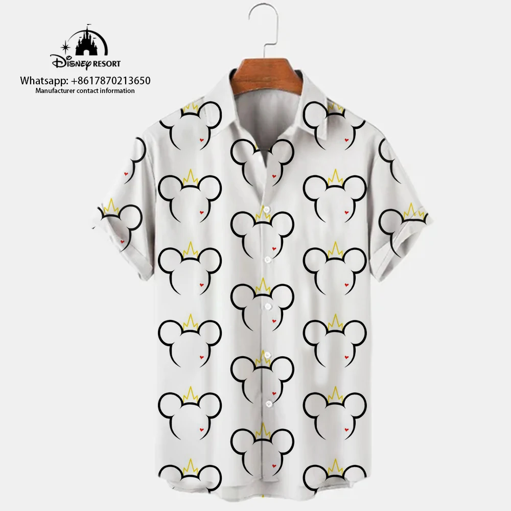 3D cartoon short-sleeved shirt fashionable Mickey casual men's short-sleeved shirt comfortable men's shirt 2024 summer new style
3D cartoon short-sleeved shirt fashionable Mickey casual men's short-sleeved shirt comfortable men's shirt 2024 summer new style