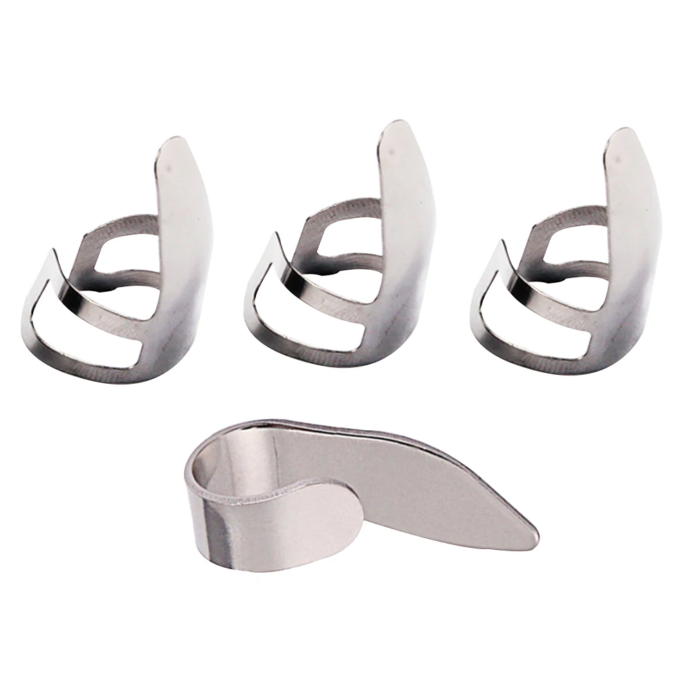 4 Pcs Silver Finger Cover Accessories for Guitar Electric Picks Thumb Protectors Metal
4 Pcs Silver Finger Cover Accessories for Guitar Electric Picks Thumb Protectors Metal