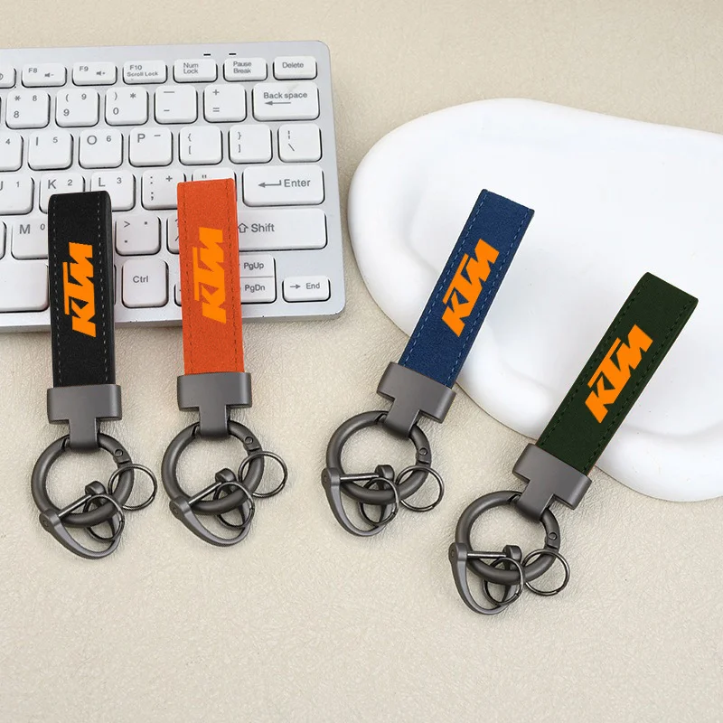 Suede Car Keychain Exquisite Workmanship Simple Elegant Key Rings Accessories For KTM RC8 Duke 200 250 390 690 790 890 990 ADV
Suede Car Keychain Exquisite Workmanship Simple Elegant Key Rings Accessories For KTM RC8 Duke 200 250 390 690 790 890 990 ADV