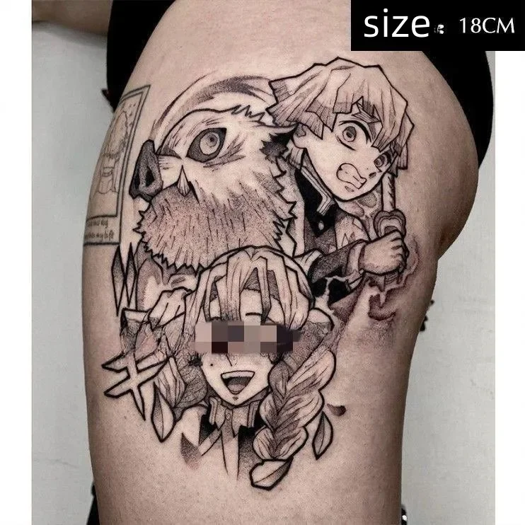 Demon Slayer Mitsuri Zenitsu Inosuke Anime Temporary Tattoos Cartoon Boy Transfer Tattoo Body Art Waterproof Fake Tatoo Sticker
Demon Slayer Mitsuri Zenitsu Inosuke Anime Temporary Tattoos Cartoon Boy Transfer Tattoo Body Art Waterproof Fake Tatoo Sticker