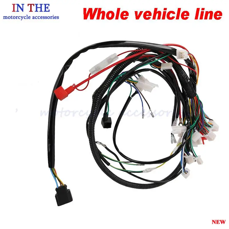 Motorcycle Cable Wiring Harness Full Vehicle Line Assembly for ATV Quad Scooter Electrics Wire Lgnition Line Moto Accessories
Motorcycle Cable Wiring Harness Full Vehicle Line Assembly for ATV Quad Scooter Electrics Wire Lgnition Line Moto Accessories