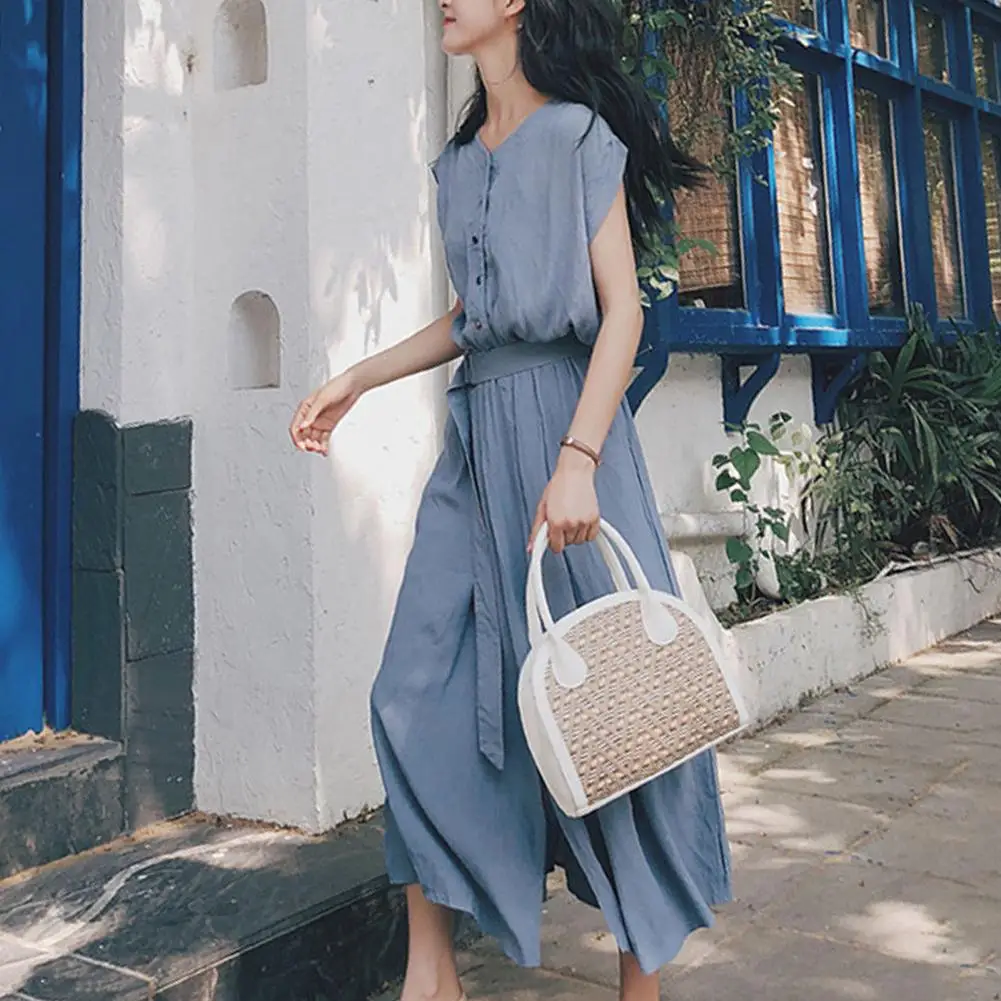 Pleated Dress Elegant A-line Midi Dress with Belted Waist Pleated Skirt Women's Summer Fashion for Slim Waist Round Neck Style
Pleated Dress Elegant A-line Midi Dress with Belted Waist Pleated Skirt Women's Summer Fashion for Slim Waist Round Neck Style