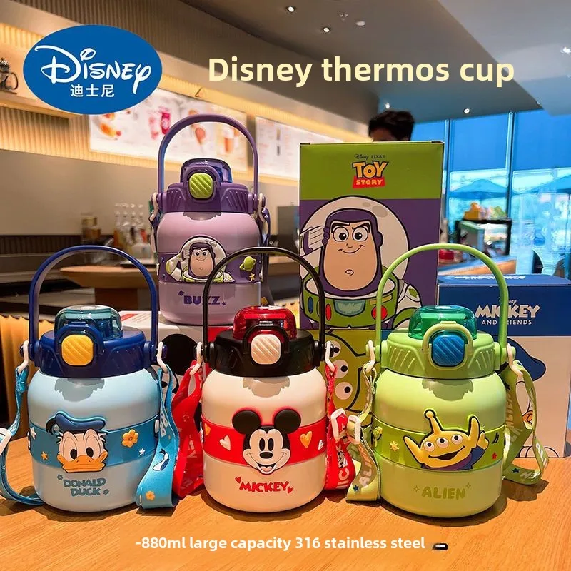Disney Lotso Buzz Lightyear Alien Donald Duck Mickey cute creative cartoon pattern large capacity stainless steel thermos cup
Disney Lotso Buzz Lightyear Alien Donald Duck Mickey cute creative cartoon pattern large capacity stainless steel thermos cup