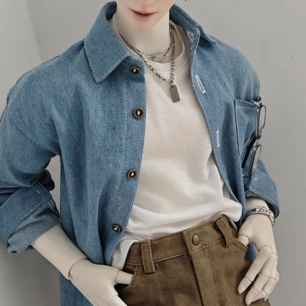 1/3 кукольная одежда для 70/73/75/77 см, мужская кукла Bjd, синяя ковбойская рубашка, платье с длинными рукавами, игрушки для девочек, игровой домик, аксессуары для кукол
1/3 кукольная одежда для 70/73/75/77 см, мужская кукла Bjd, синяя ковбойская рубашка, платье с длинными рукавами, игрушки для девочек, игровой домик, аксессуары для кукол