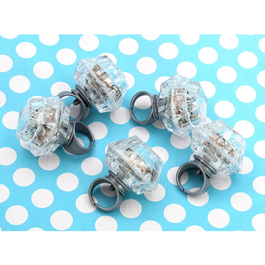 24 Pcs LED Glowing Diamond Ring The Jelly Rings Flashing Little Girl Finger Lights
24 Pcs LED Glowing Diamond Ring The Jelly Rings Flashing Little Girl Finger Lights