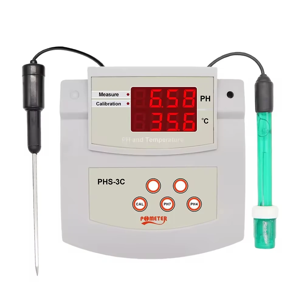 JUANJUAN 2 In 1 Temp PH Tester Water Quality Analyzer Desktop Automatic Calibration Acidity Meter for Laboratory Aquarium Pool
JUANJUAN 2 In 1 Temp PH Tester Water Quality Analyzer Desktop Automatic Calibration Acidity Meter for Laboratory Aquarium Pool