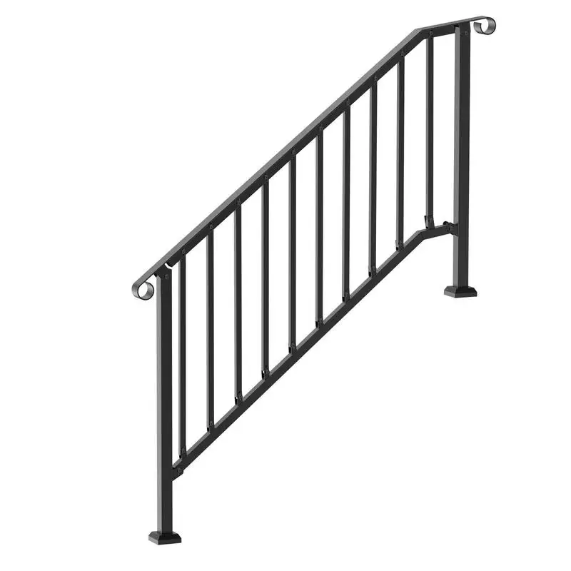 Retro Arch Stairway Guardrail 60 Inch For Concrete Steps Porch Deck Carbon Steel Support System Easy Installation Kit Aged Design Black finish
Retro Arch Stairway Guardrail 60 Inch For Concrete Steps Porch Deck Carbon Steel Support System Easy Installation Kit Aged Design Black finish