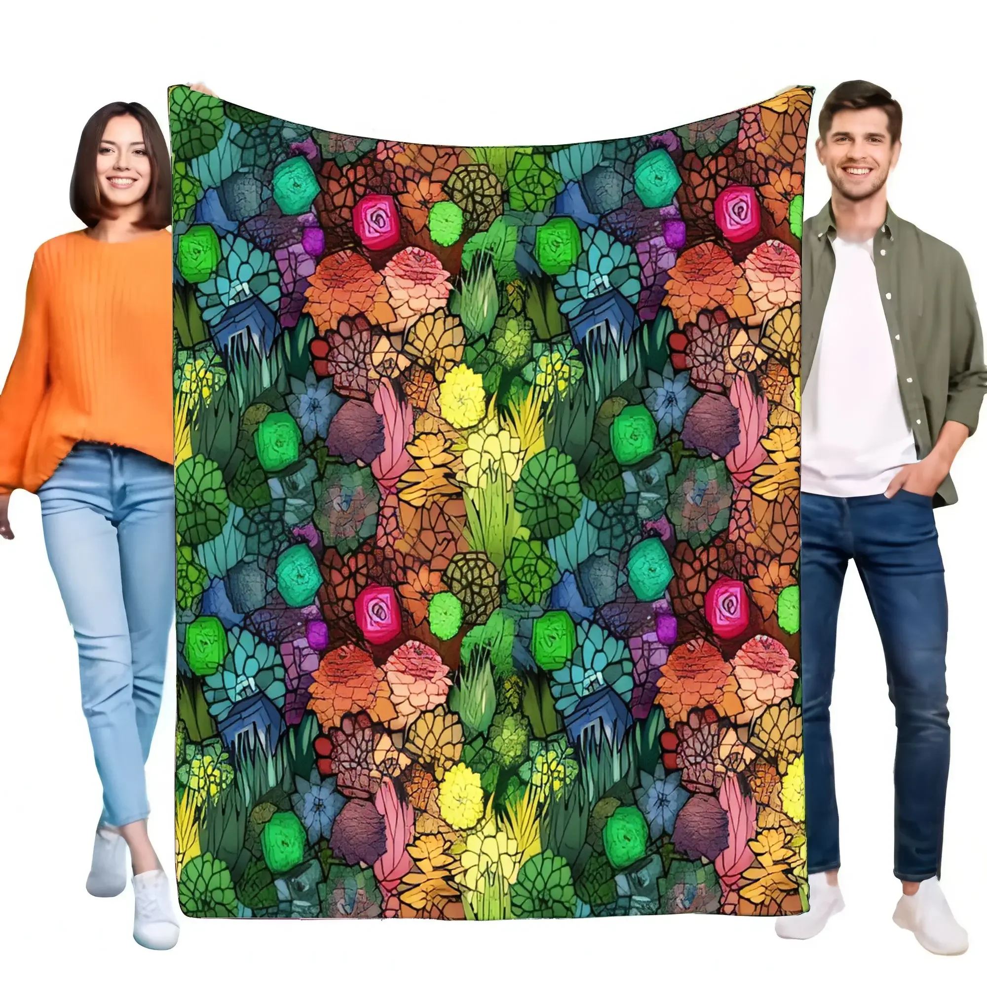 Soft Flannel Fleece Blanket Vibrant MultiColor Succulent Garden Throw Lightweight Cozy for Bed Sofa Couch Living Room
Soft Flannel Fleece Blanket Vibrant MultiColor Succulent Garden Throw Lightweight Cozy for Bed Sofa Couch Living Room