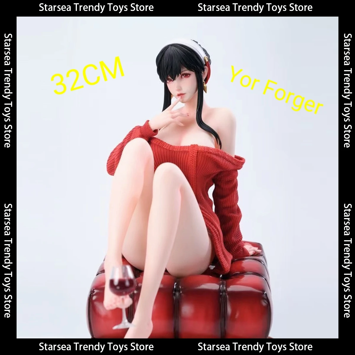 32CM / 12.60IN Spy x Family Yor Forger Off-shoulder Red Outfit PVC Movable Figure Collectible Model Desktop Ornament Toy Gift
32CM / 12.60IN Spy x Family Yor Forger Off-shoulder Red Outfit PVC Movable Figure Collectible Model Desktop Ornament Toy Gift