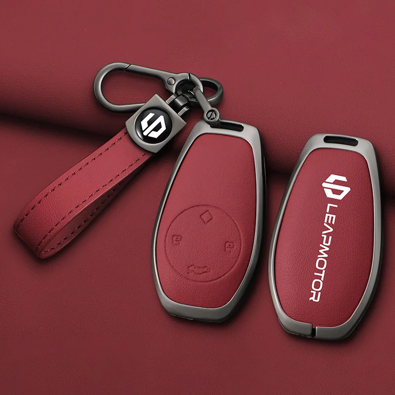 Zinc alloy+leather car remote key set, suitable for Leapmotor C16 C11 C10 C01 B10 T03 S01 car keychain key set chain accessories
Zinc alloy+leather car remote key set, suitable for Leapmotor C16 C11 C10 C01 B10 T03 S01 car keychain key set chain accessories