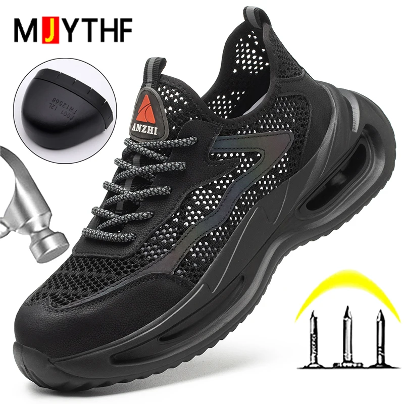 Дышащие сетчатые мужские защитные ботинки, противоударные, противопрокольные рабочие кроссовки, обувь со стальным носком, удобные, нескользящие, неразрушимые.
Дышащие сетчатые мужские защитные ботинки, противоударные, противопрокольные рабочие кроссовки, обувь со стальным носком, удобные, нескользящие, неразрушимые.