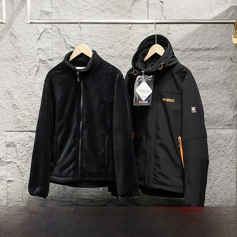 Thickened Fleece Outdoor Men's Jacket High-End Soft Cotton Coat Windproof Long Sleeve Zipper Closure Casual Style Coat
Thickened Fleece Outdoor Men's Jacket High-End Soft Cotton Coat Windproof Long Sleeve Zipper Closure Casual Style Coat